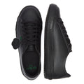 Kickers Youth Schwarz Leder Tovni Lacer Turnschuhe