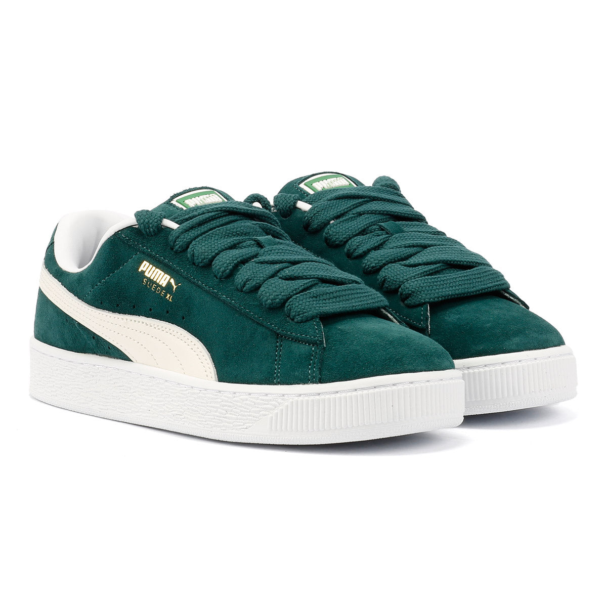 Puma Suede XL Wildleder Grüne Sneakers