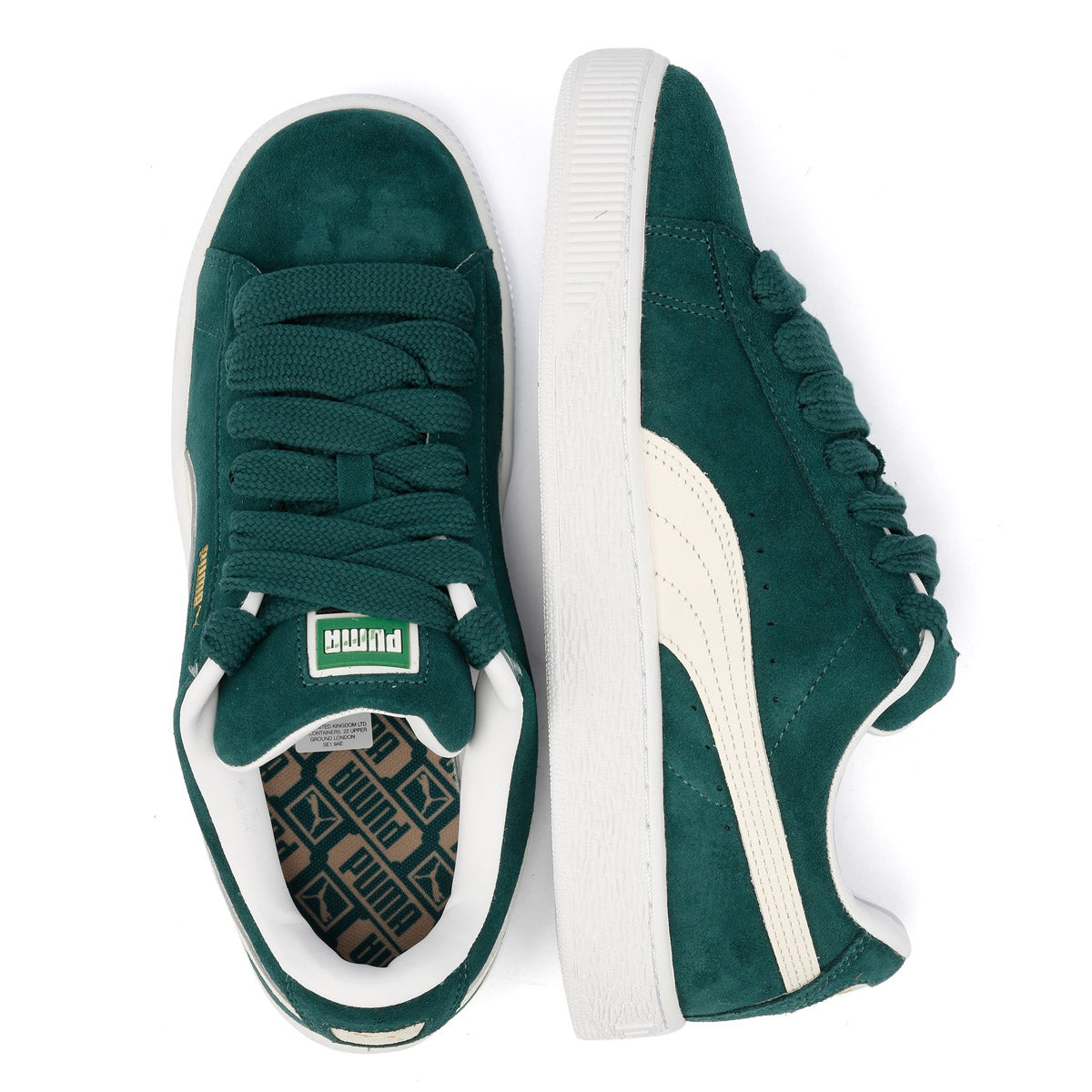 Puma Suede XL Wildleder Grüne Sneakers
