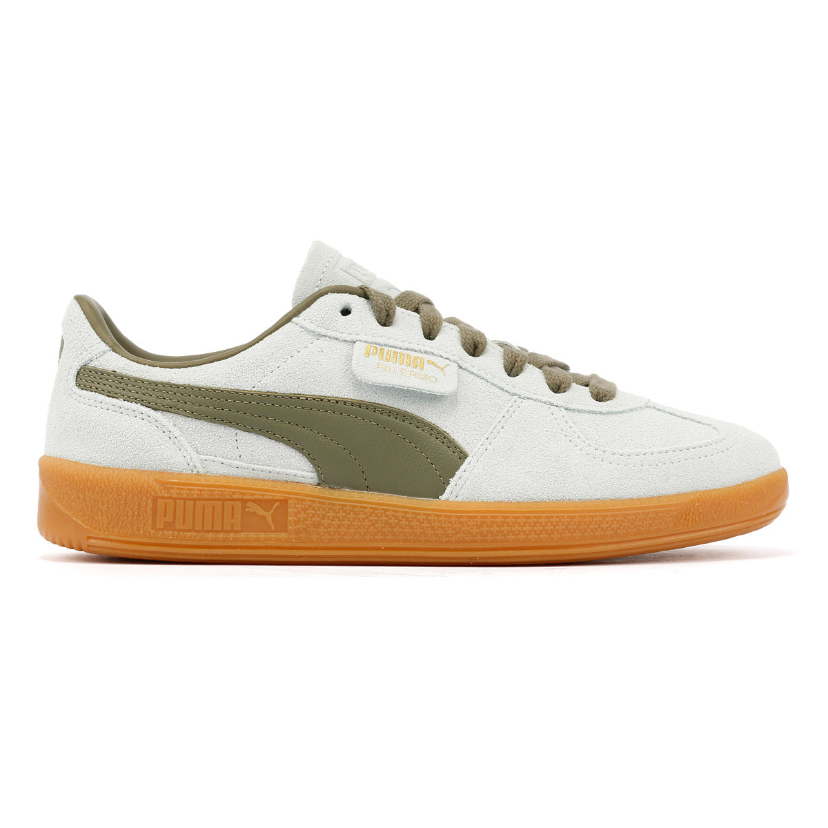 Puma Palermo Lederblaue Turnschuhe