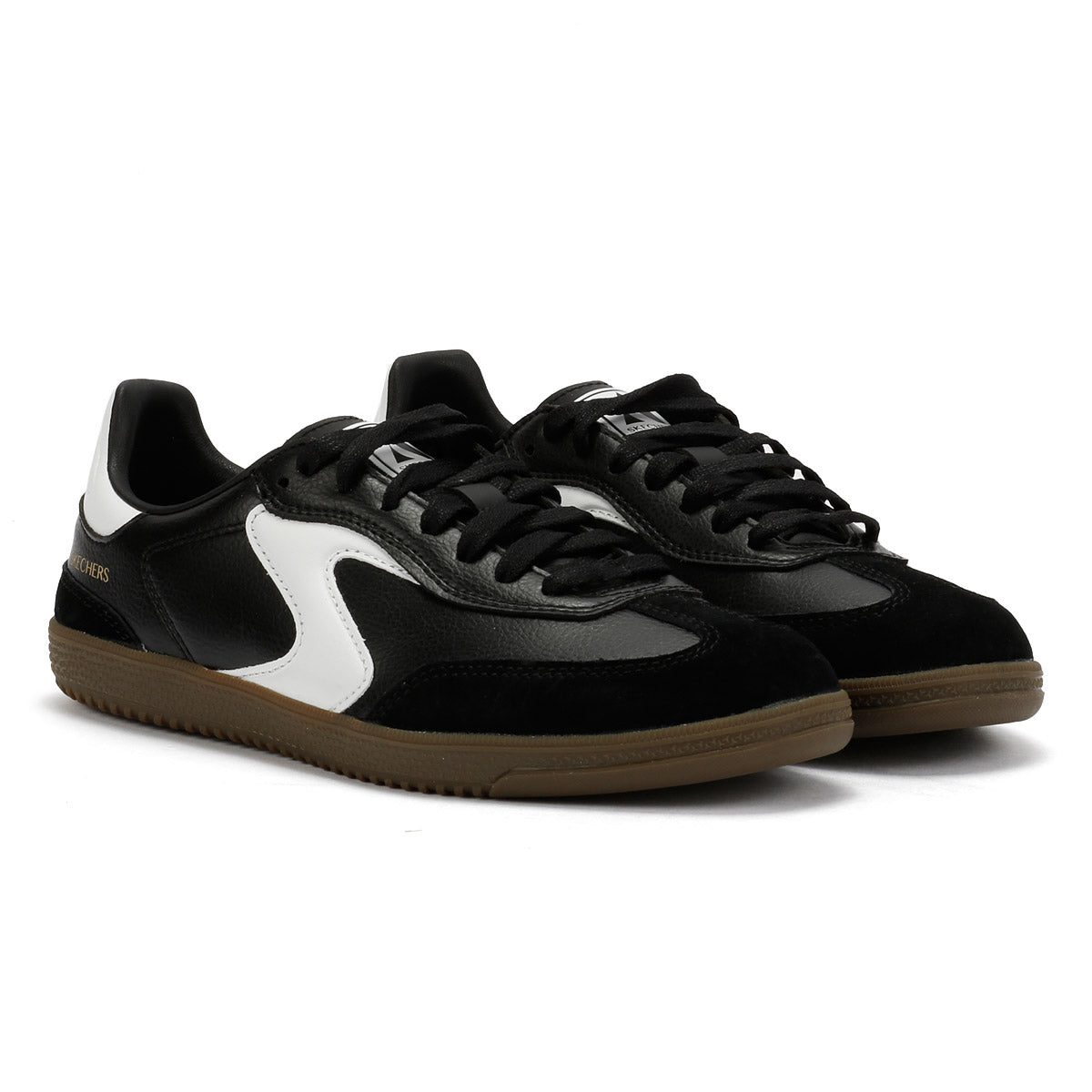 Skechers Hotshot Kickoff Damen Sneaker Aus Schwarzem Leder