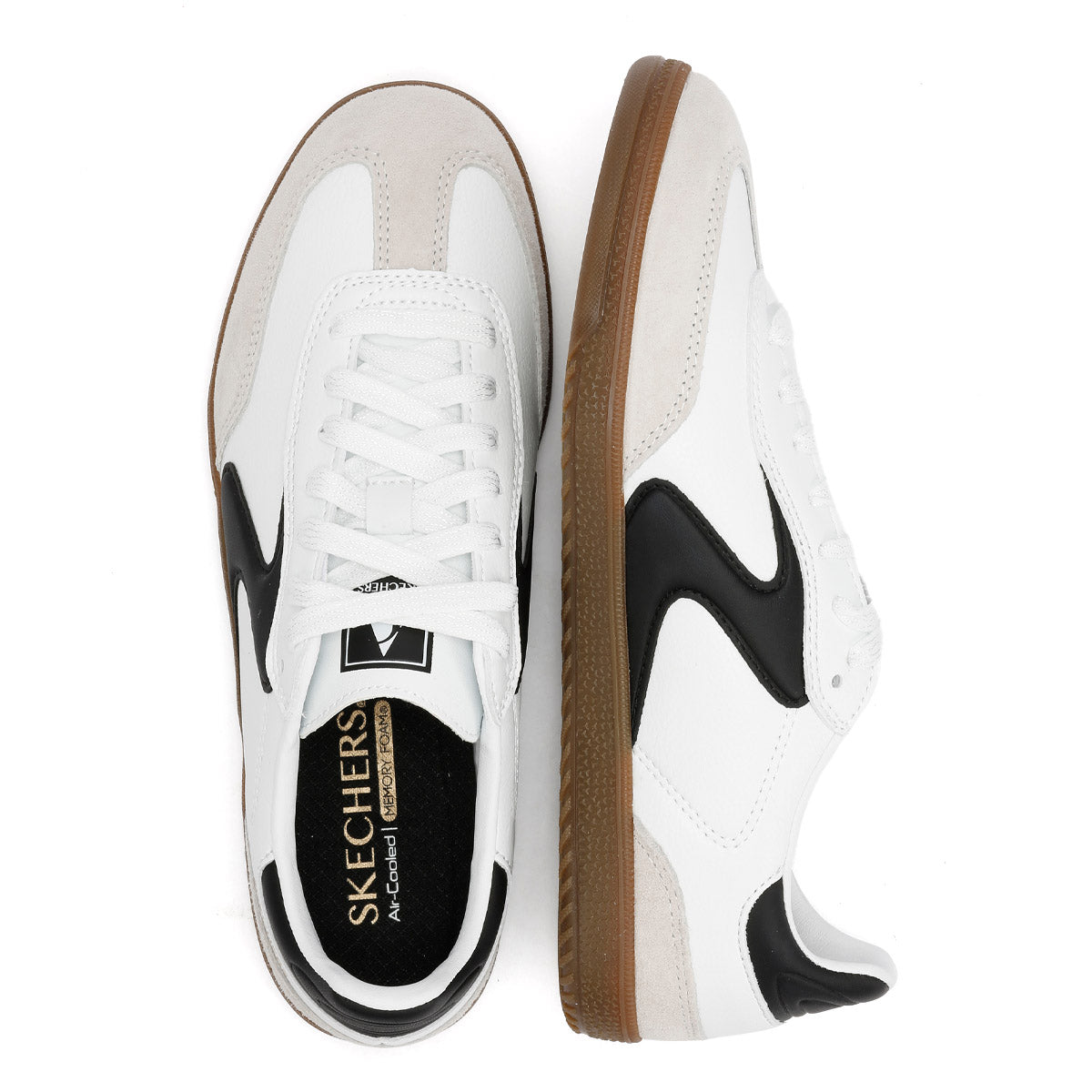 Skechers Hotshot Kickoff Damen Sneaker Aus Weißem Leder