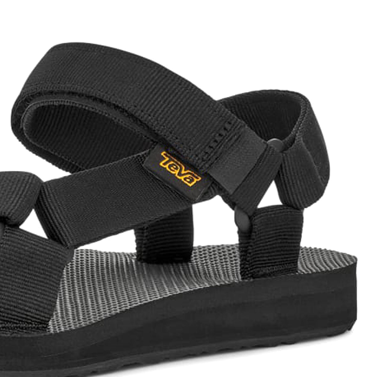 Teva Flatform Universal Damen Schwarze Sandalen