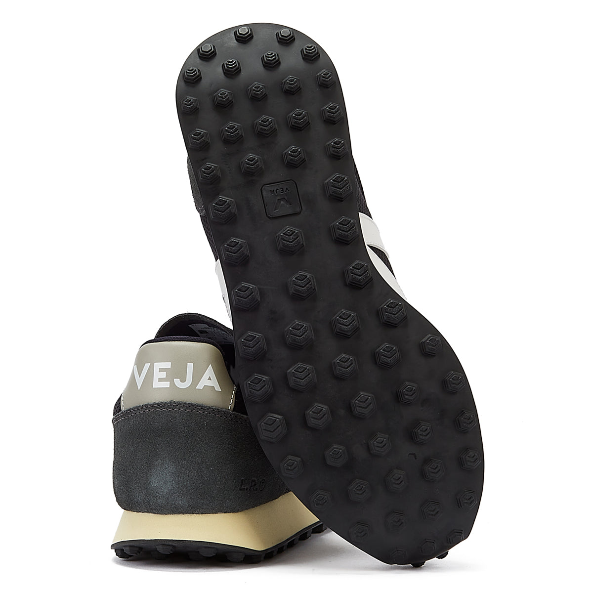 Veja Rio Branco Mens Alveomesh Schwarz/Weiß Grau Turnschuhe