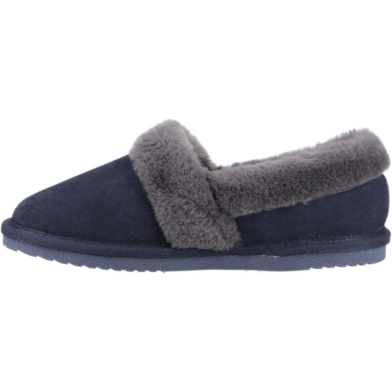 Hush Puppies Ariel Damen Hausschuhe aus Wildleder in Marineblau