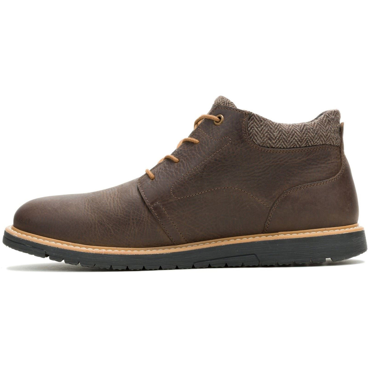 Hush Puppies Jenson Herren Leder Stiefeletten in Braun