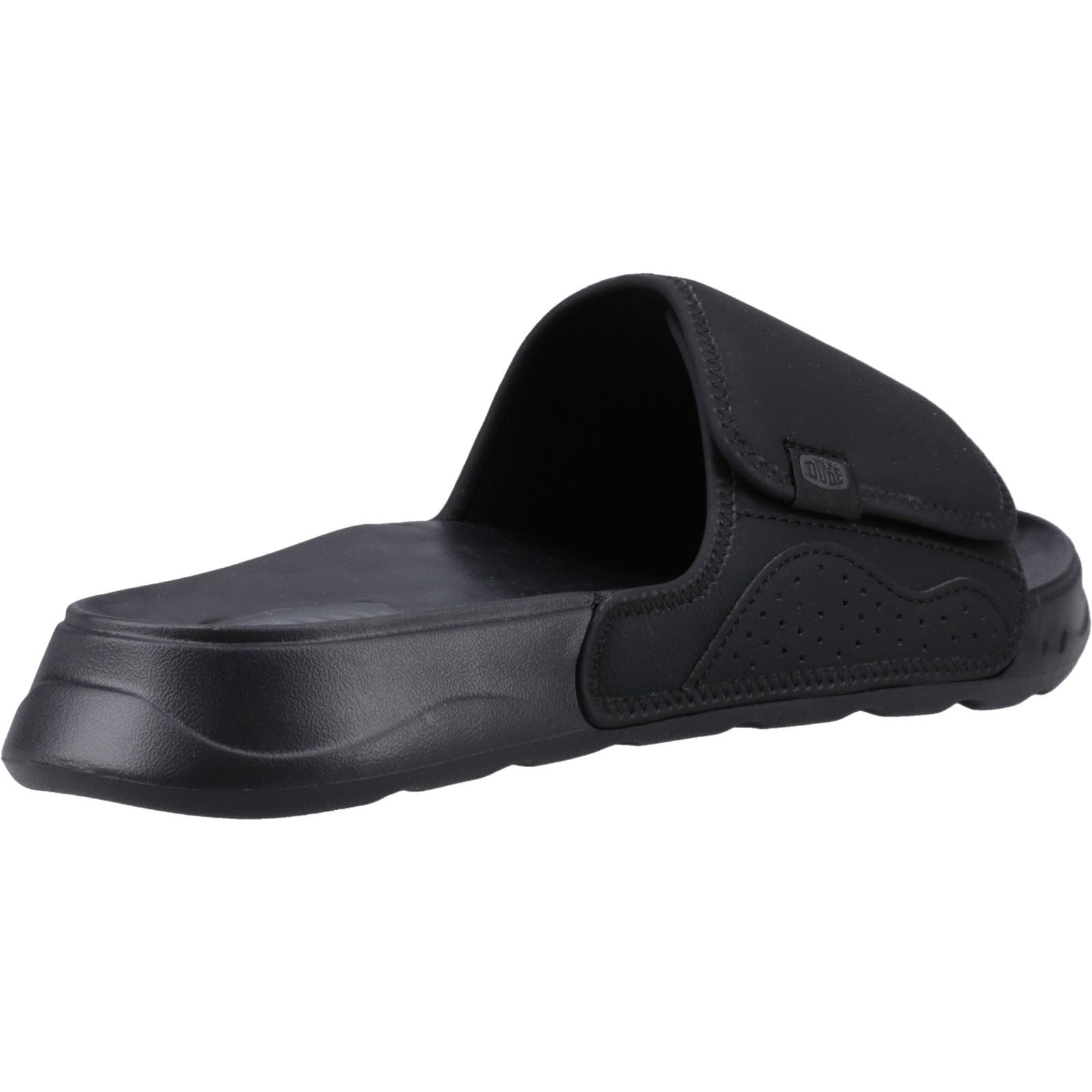 HEYDUDE Shore Slide Classic Polyester Herren Schwarze Slides