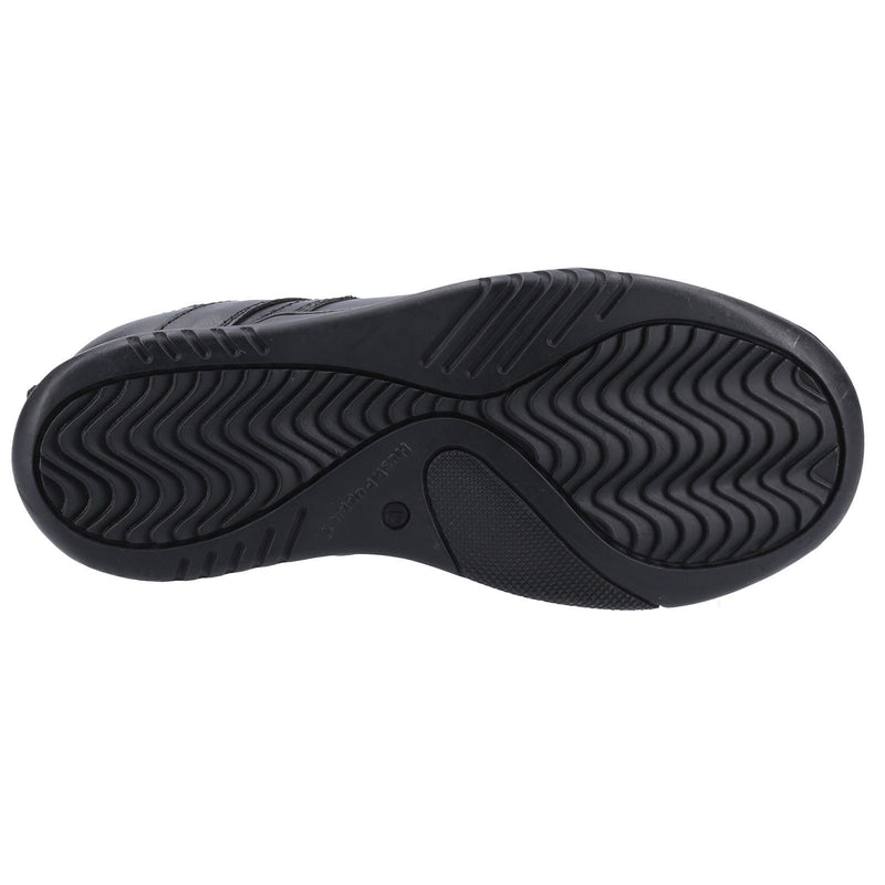 Hush Puppies Harvey Junior Die Schwarzen Schnürschuhe Für Jungen Aus Leder