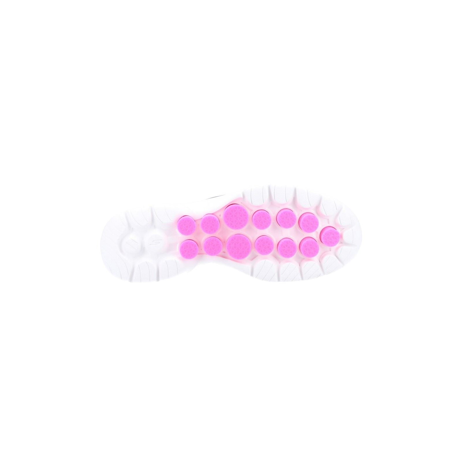 Skechers Go Walk 6 Synthetik Damen Sneaker In Schwarz/Heißrosa
