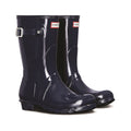 Hunter Original Short Gloss Gummistiefel Für Damen In Marineblau