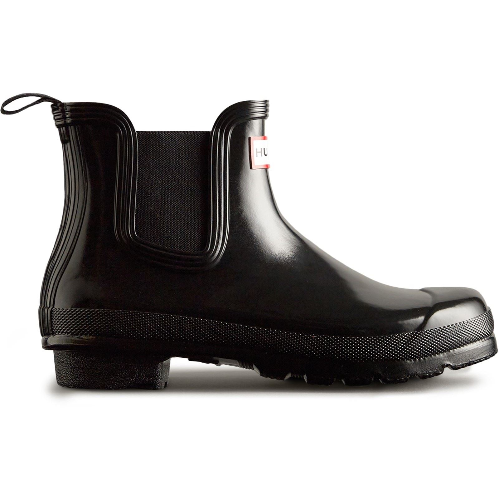 Hunter Original Chelsea Gloss Damen Gummistiefel In Schwarz