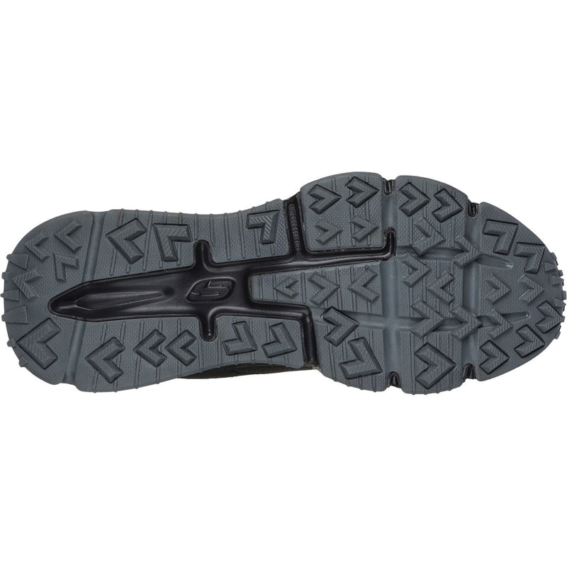Skechers Skech-Air Sleek Envoy Leder Herren Schwarze Wanderschuhe