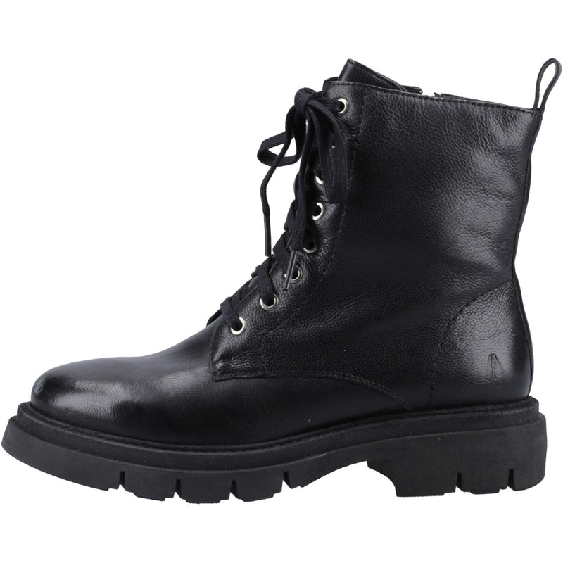 Hush Puppies Rhea Damenlederstiefel In Schwarz