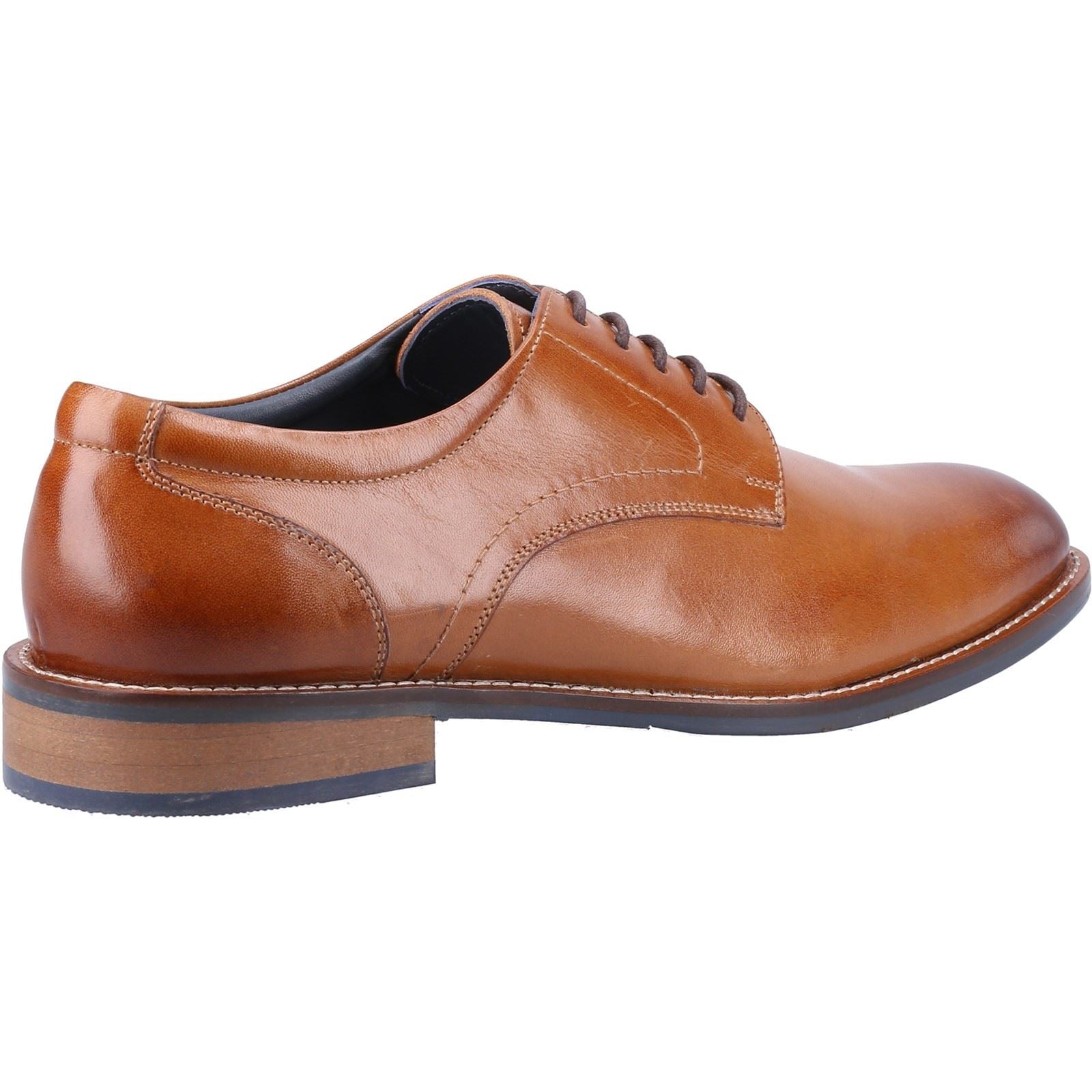 Hush Puppies Damien Lace Up Herren Lederschuhe In Tan Zum Schnüren
