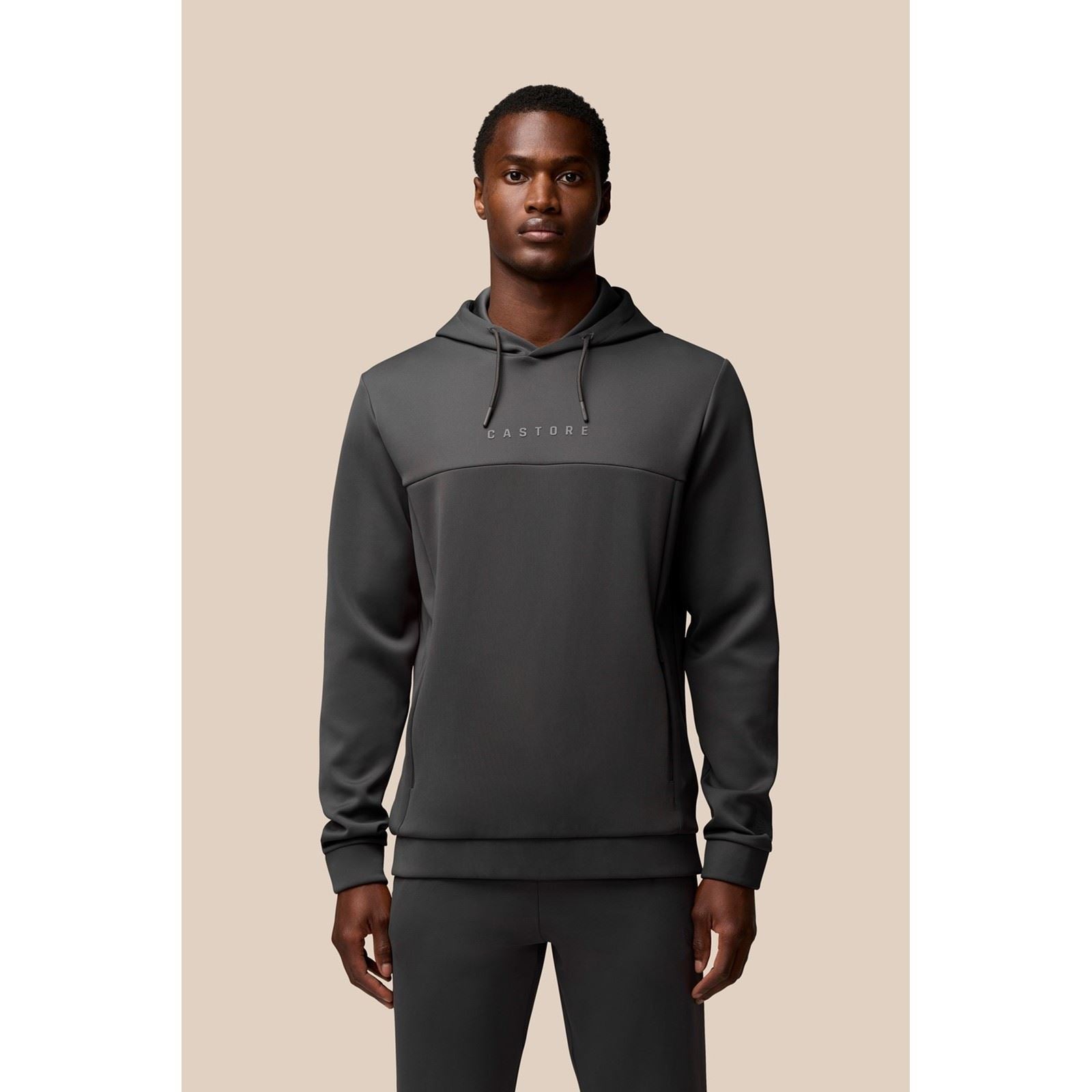 Castore Scuba Hoody Polyester Herren Grauer Kapuzenpullover