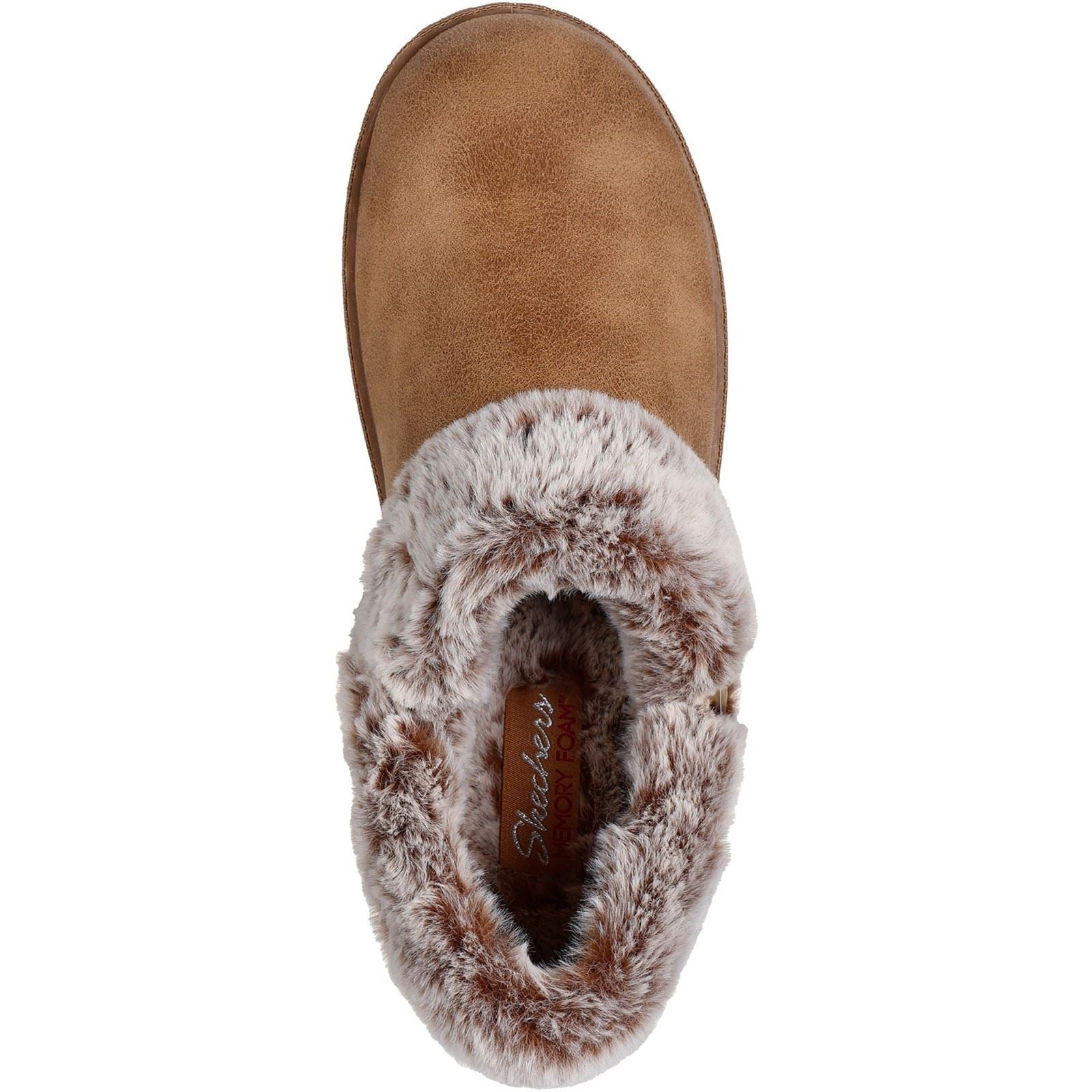 Skechers Cozy Campfire French Toast 2 Textile Damen Hausschuhe In Kastanienbraun