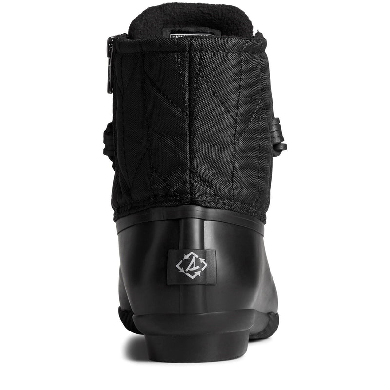 Sperry Saltwater SeaCycled RPET Synthetik Schwarze Farbe Gummistiefel