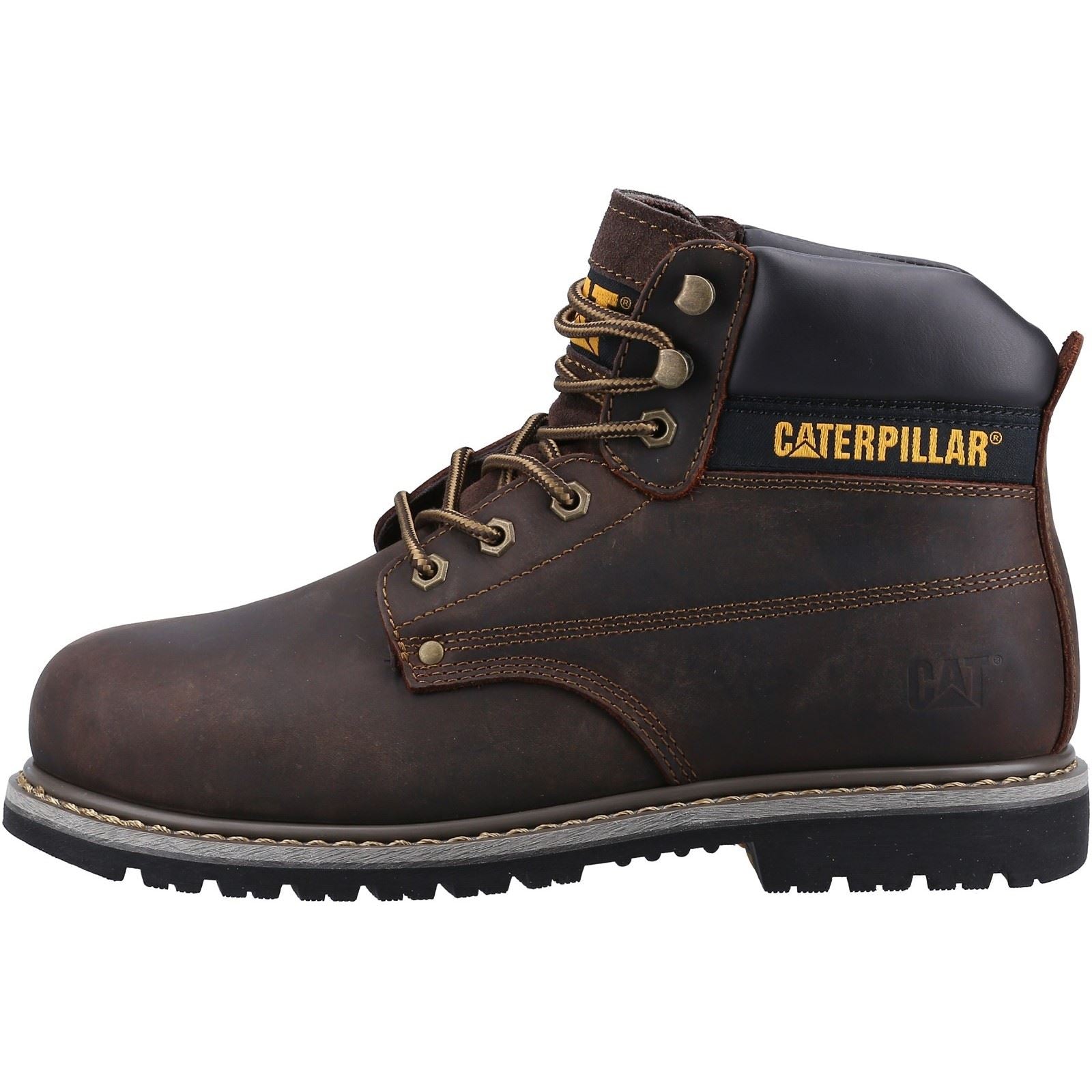 Caterpillar Powerplant S3 Nubuck Braun Sicherheitsstiefel