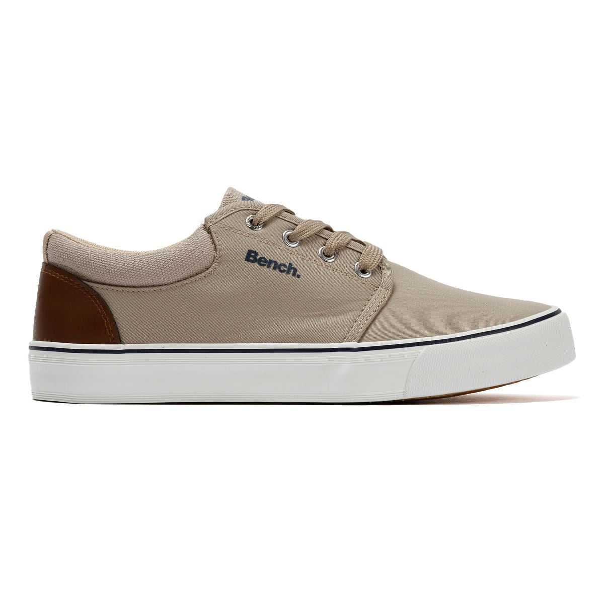 Bench Donnie Leinen Herren Sneakers In Beige