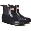 Hunter Original Chelsea Gloss Gummistiefel Für Damen In Marineblau