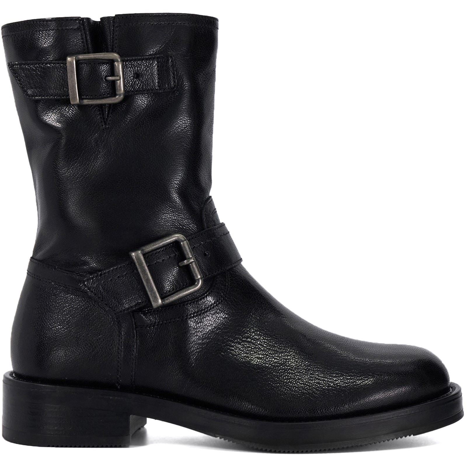 Dune Pixen Damenlederstiefel In Schwarz
