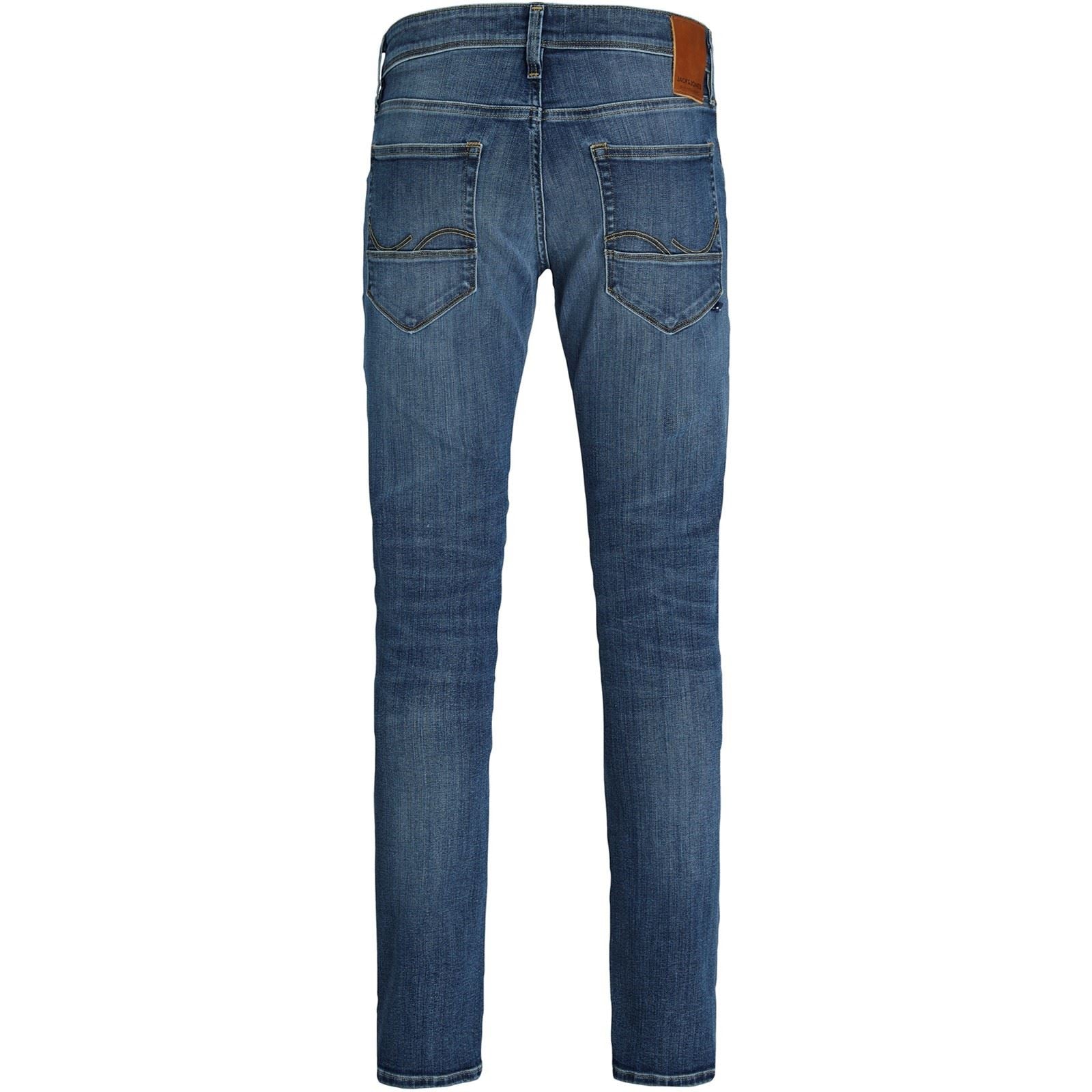 Jack & Jones Glenn Fox Baumwoll Herren Blaue Slim Jeans