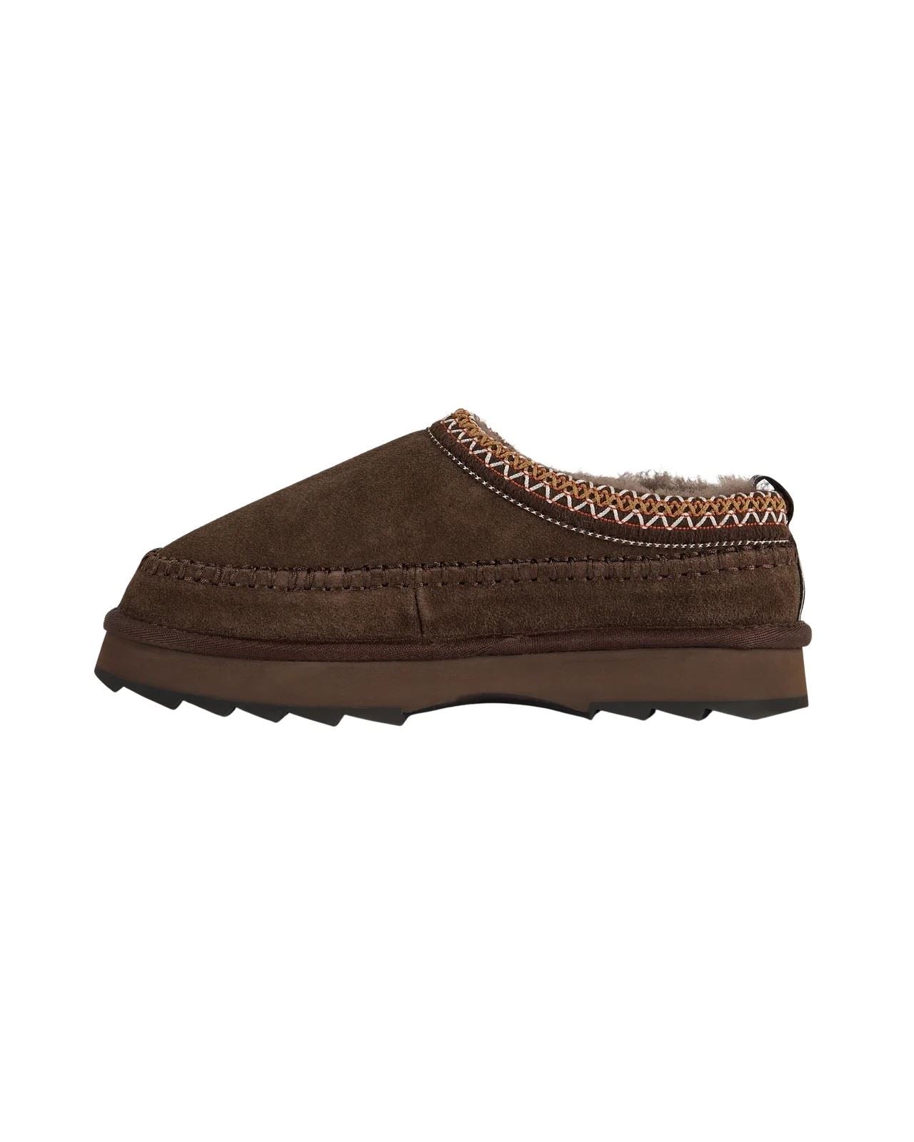Emu Australia Sharky Adventure Scuff Wildleder Damen Braune Hausschuhe