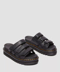 Dr. Martens Raine Athena  Damen Schwarze Farbe Lederschlappen