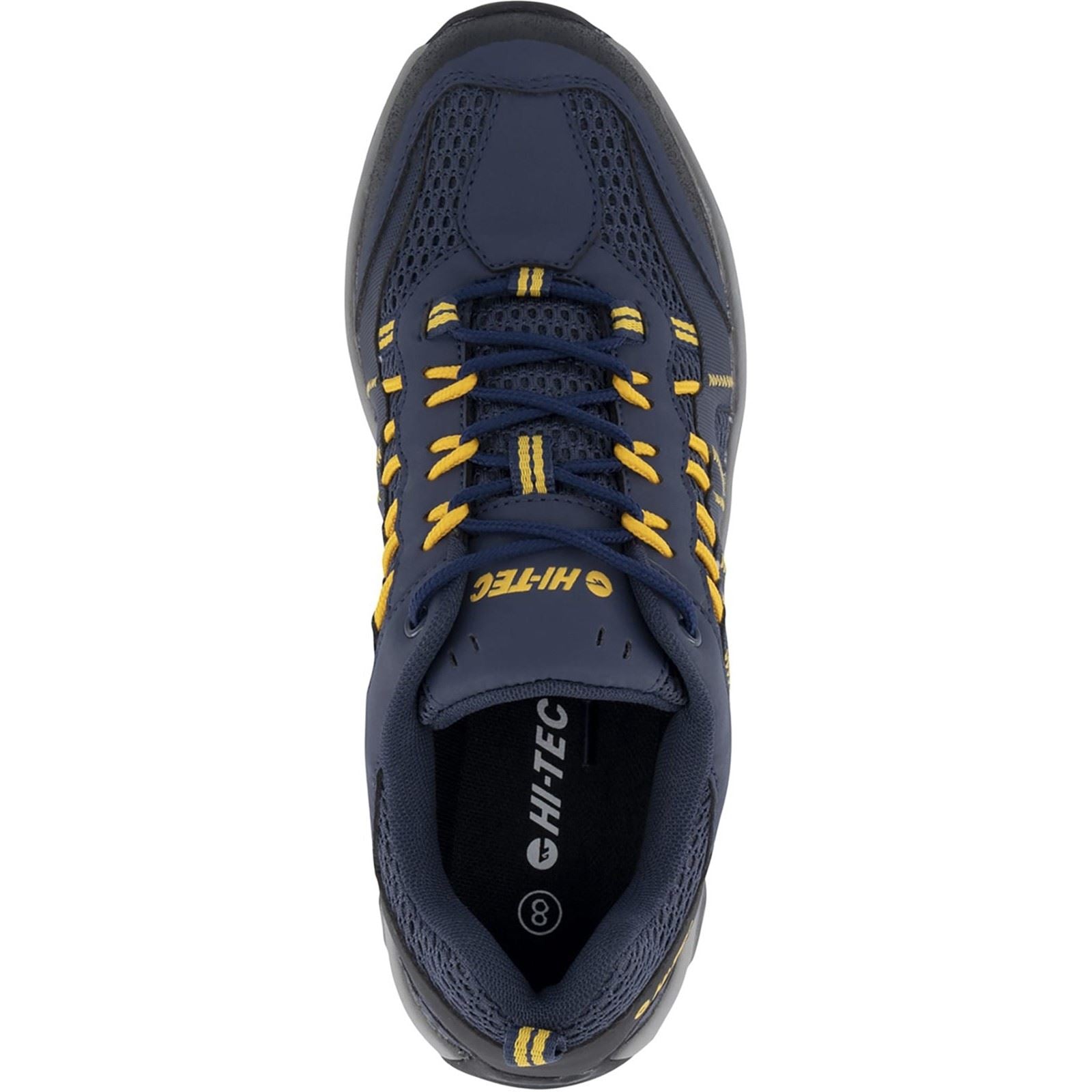 Hi-Tec Jaguar Herren Wanderschuhe Aus Polyester In Marineblau/Gelb