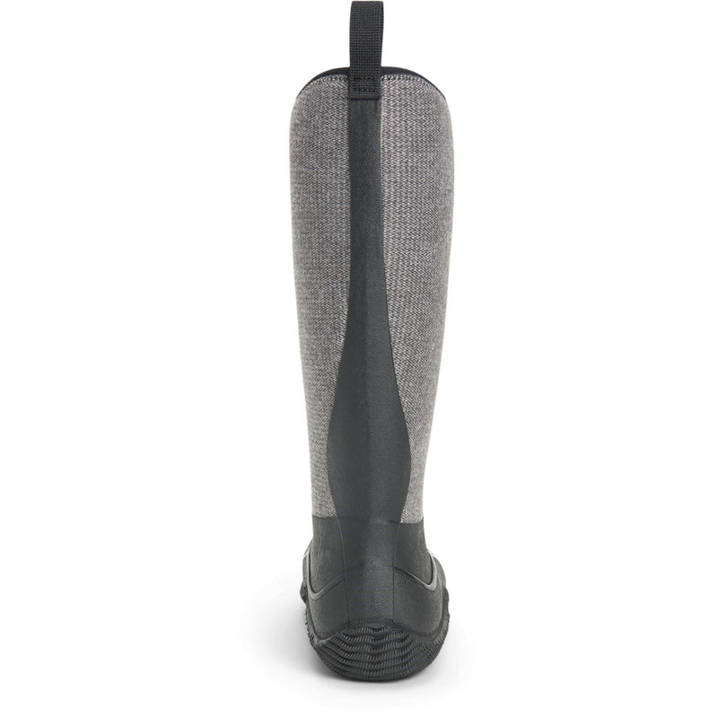 Muck Boots Hale Gummistiefel Schwarz Mit Flauschigem Hahnentrittmuster