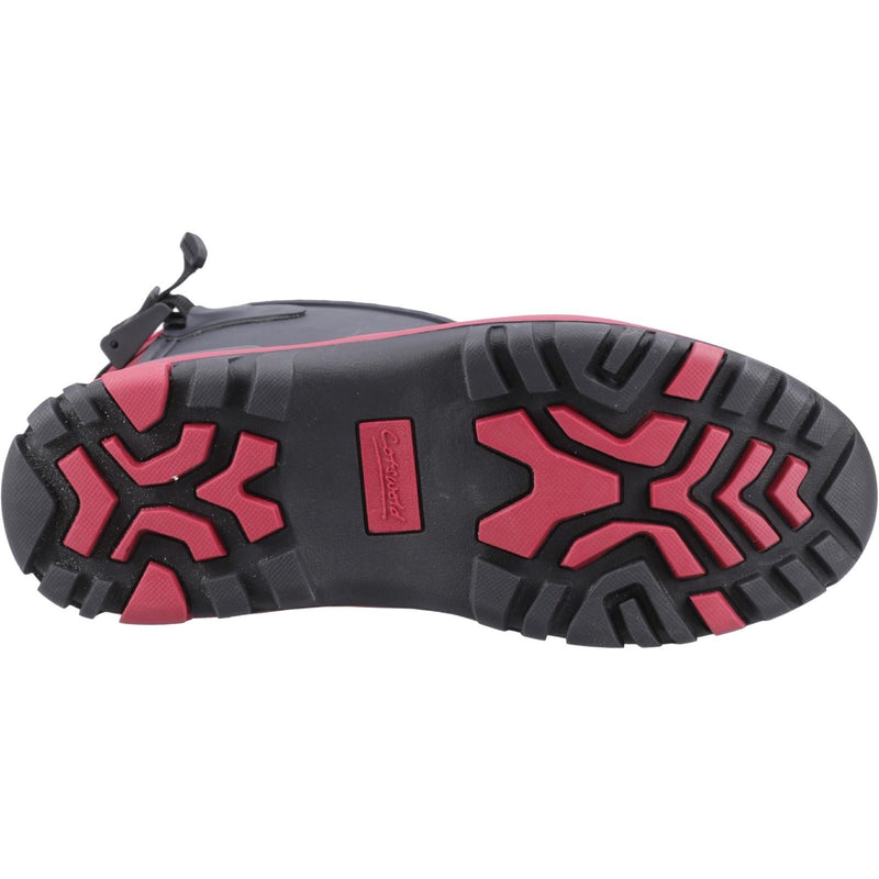 Cotswold Realm Damen Gummistiefel in Marineblau/Rosa