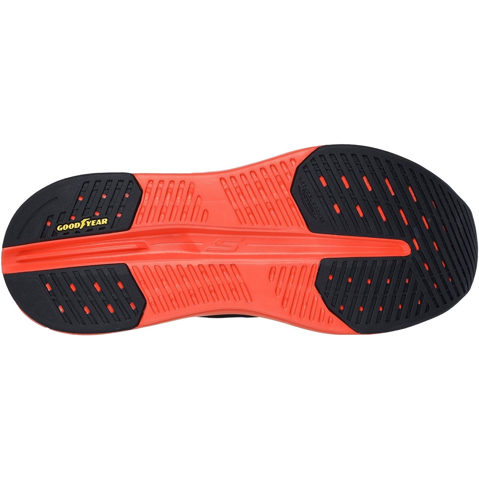 Skechers Performance Max Cushioning Glide Step Herren Sneaker In Marineblau/Orange