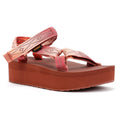 Teva Flatform Universal Damen Rote Sandalen