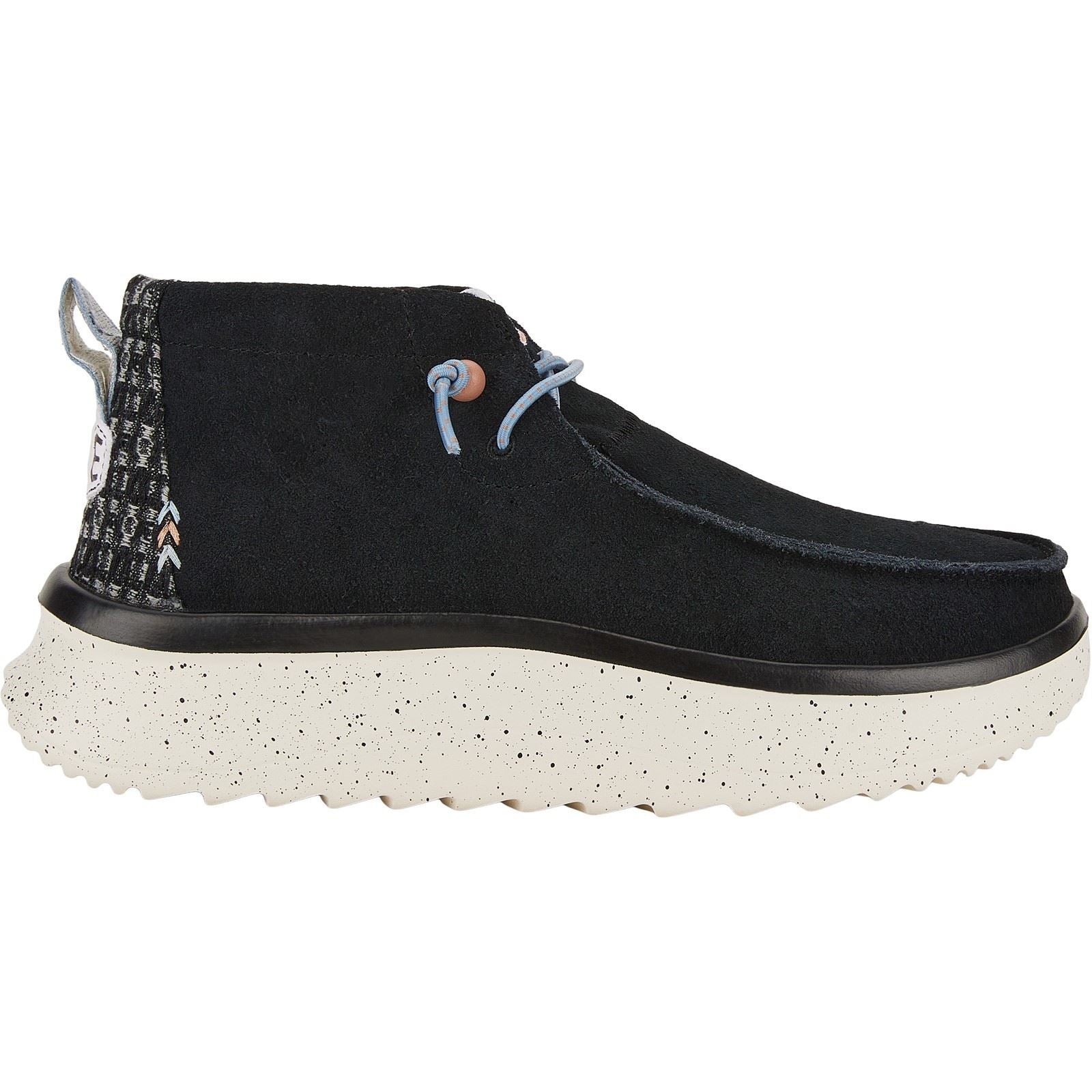 HEYDUDE Wendy Peak Hi Wildlederschwarze Damenstiefel
