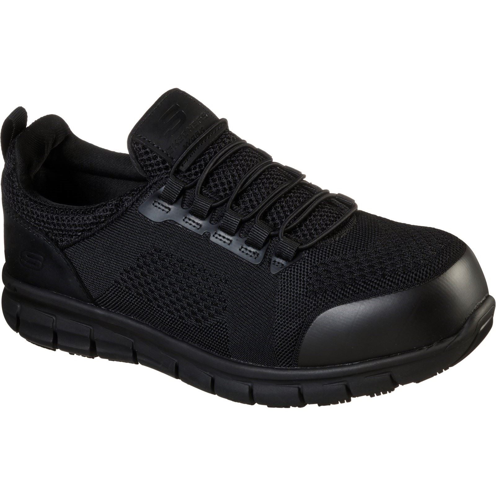 Skechers Workwear Synergy Omat Herren Schwarze Sicherheitssneaker