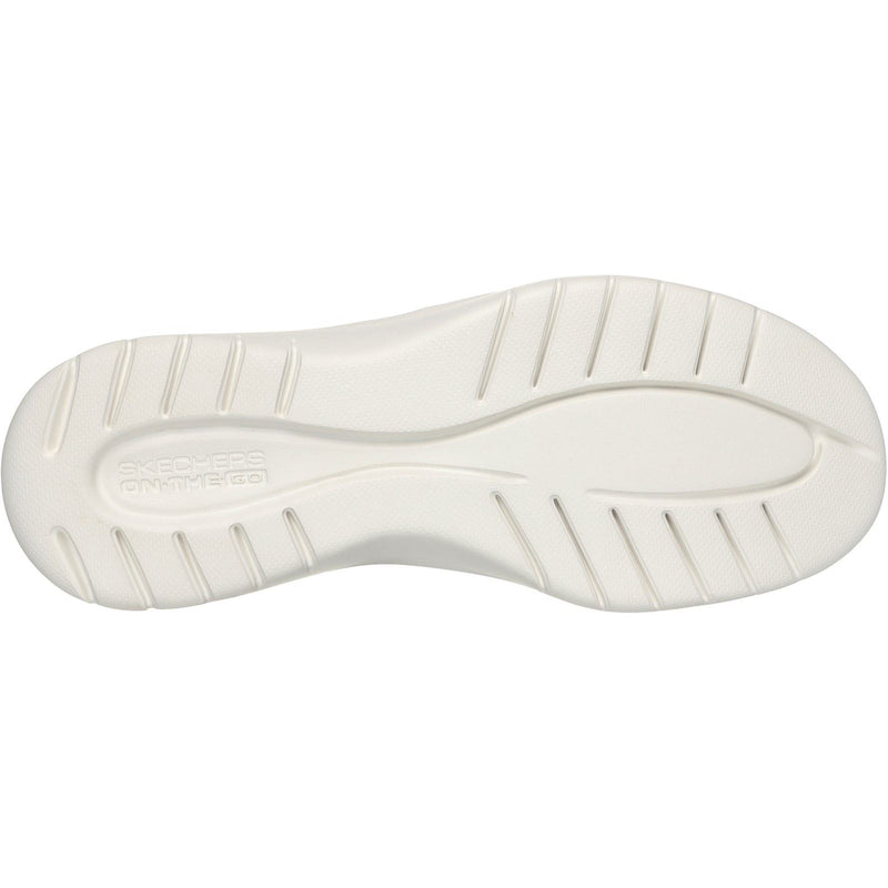 Skechers On-the-GO Flex - Palmilla Leinwand/ Kunstleder Damenschuhe In Taupe Mit Bootsschuh-Stil