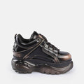 Buffalo 1339-14 Damen Sneaker Aus Braunem Leder
