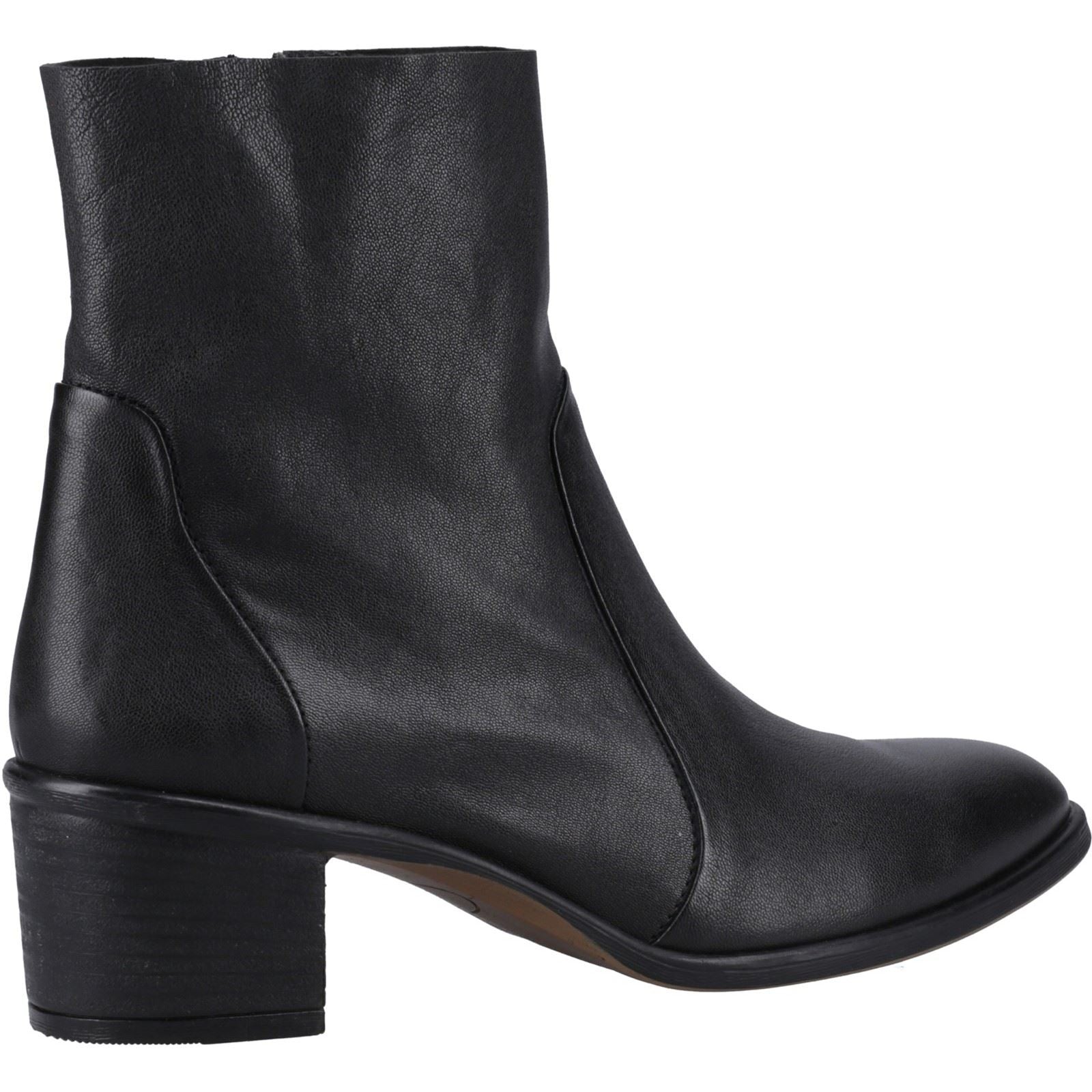 Hush Puppies Winona Damen Schwarze Farbe Lederstiefel