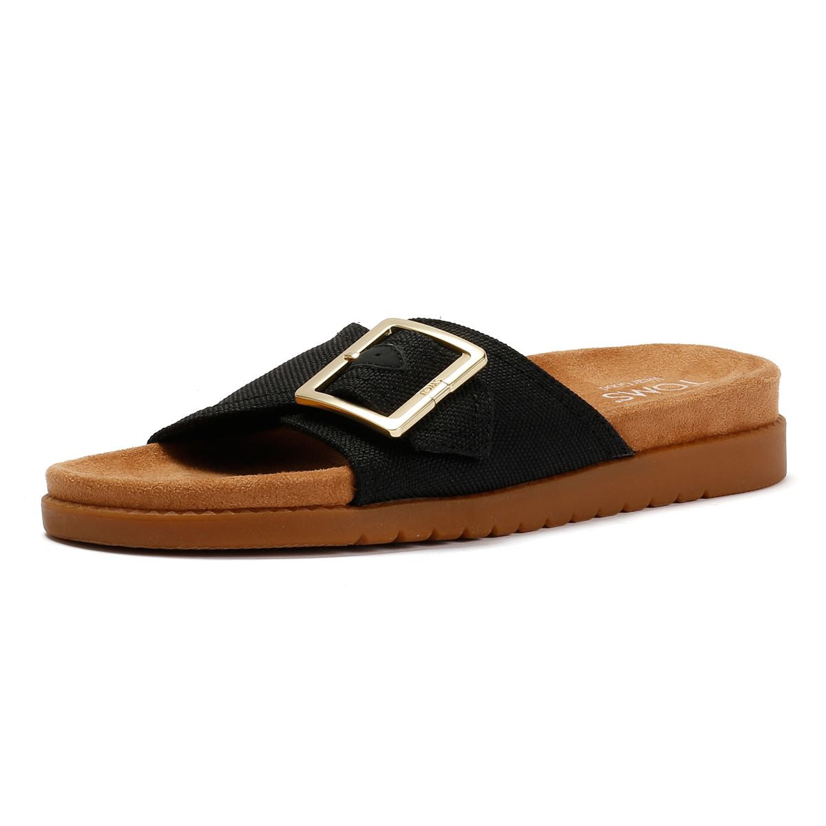TOMS Marin Slide Canvas Damenschwarze Sandalen
