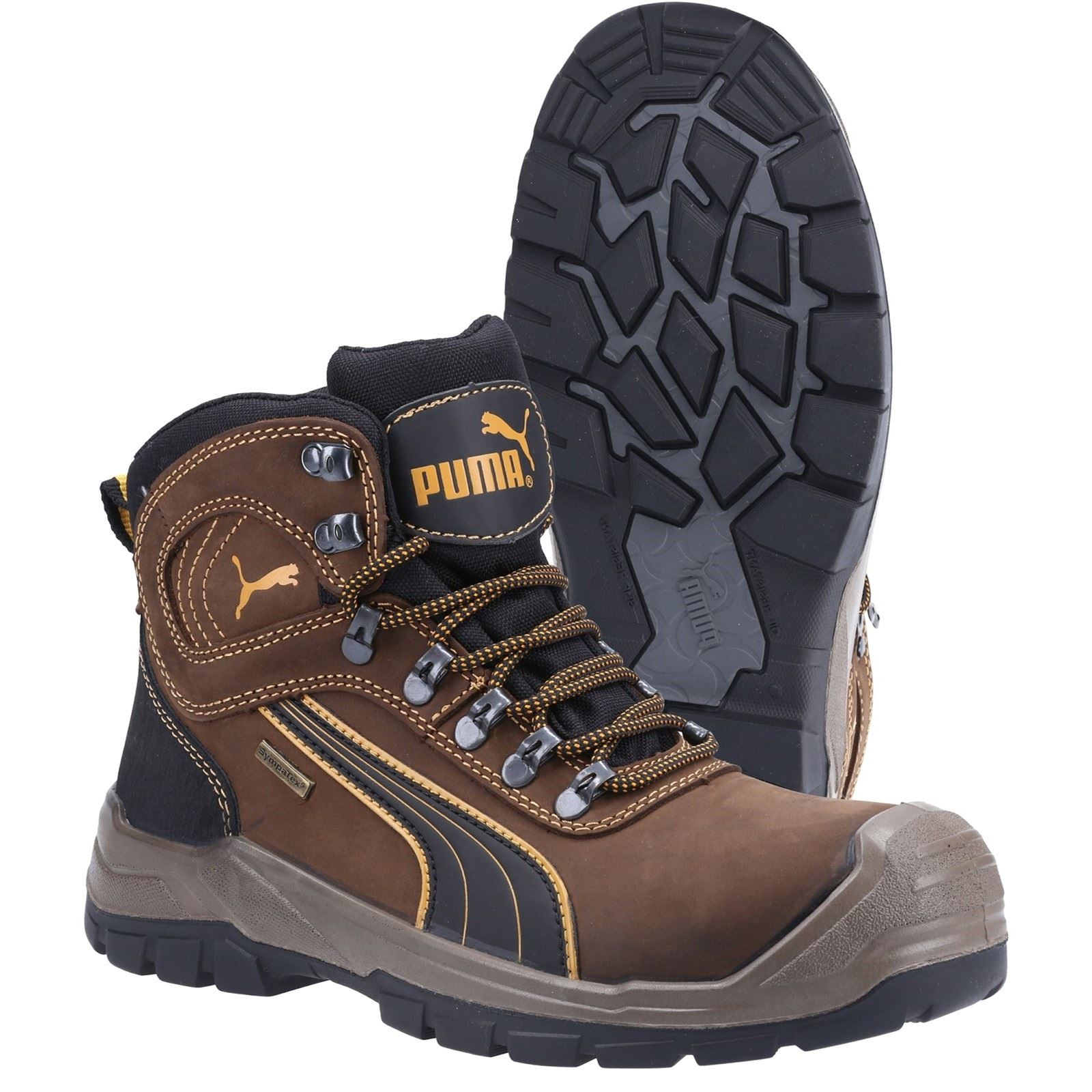 Puma Safety Sierra Nervada Mid Leder Braun Sicherheitsstiefel