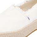 TOMS Valencia Canvas Damen Espadrilles In Weiß