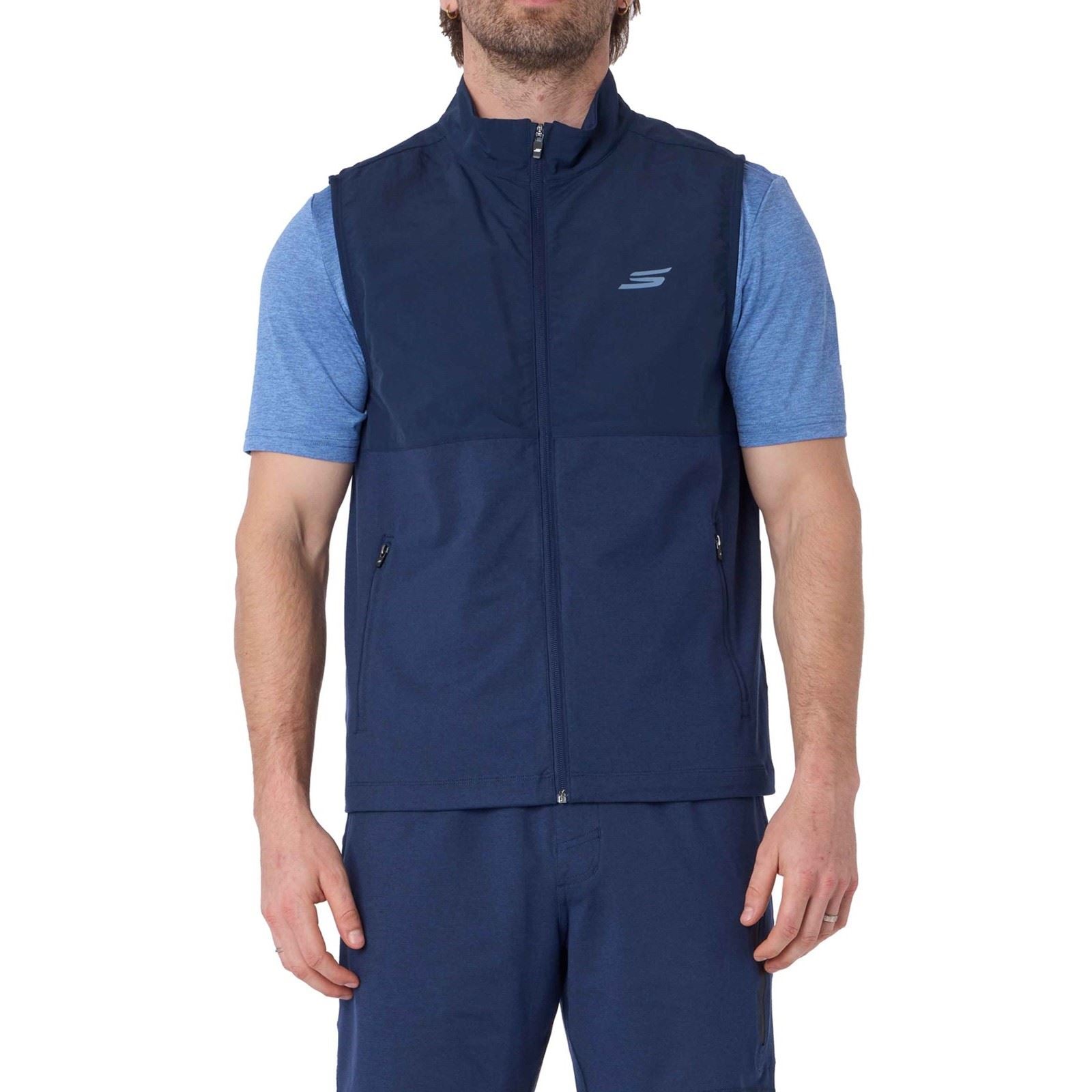 Skechers Skechers Weekend Vest Wochenend-Weste Herren Blau Gilets