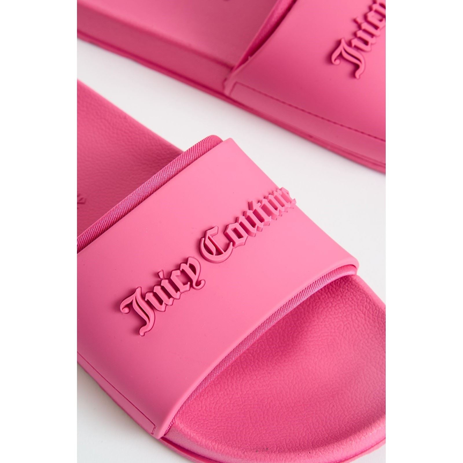 Juicy Couture Embossed Pvc Damen Pink Glow Slides