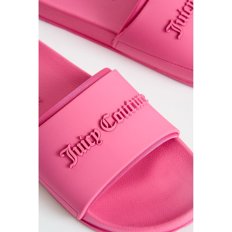 Juicy Couture Embossed Pvc Damen Pink Glow Slides