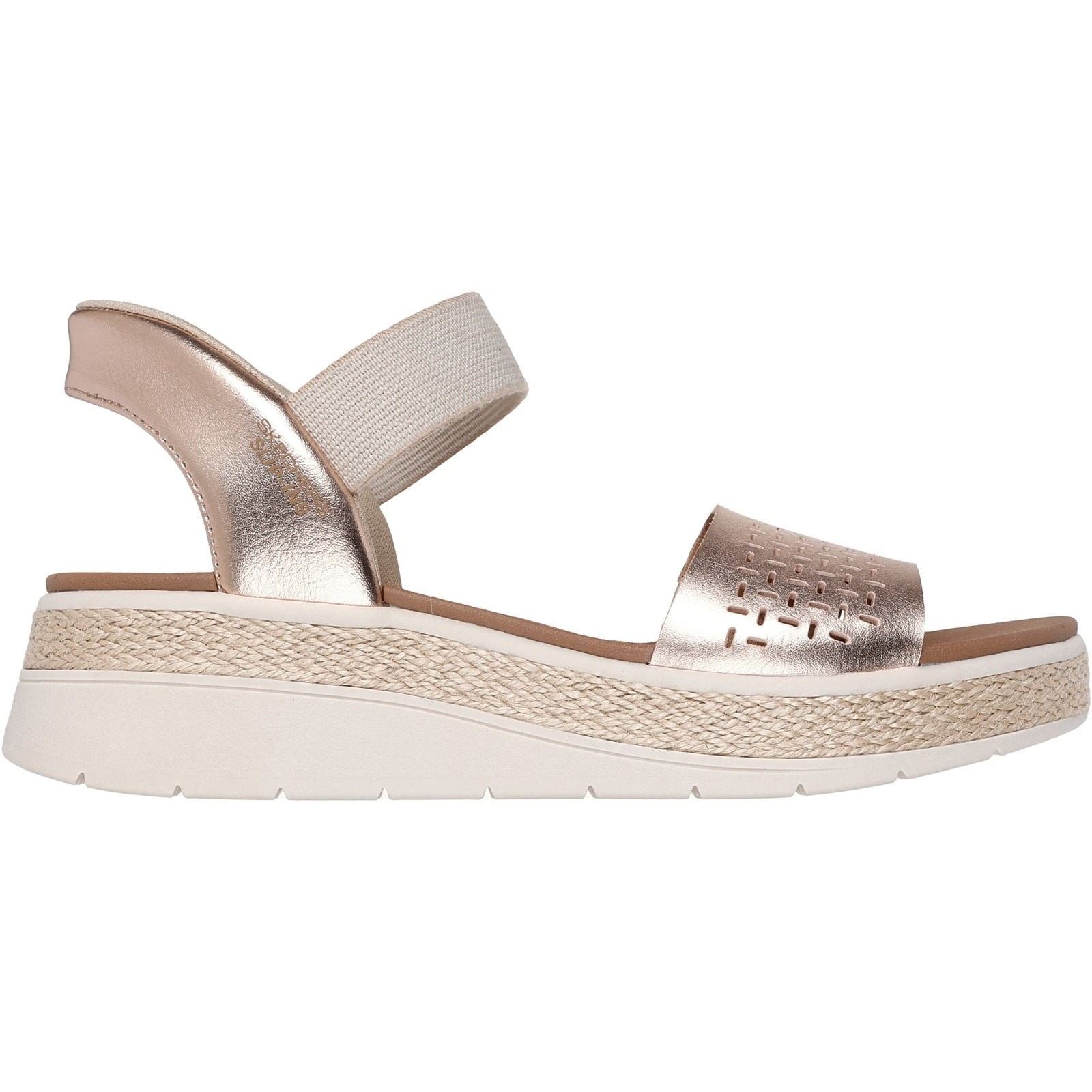 Skechers BOBS Sun Ray Damen Sandalen In Roségold