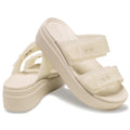 Crocs Brooklyn Buckle Low Wedge Damen Sandstein Sandalen
