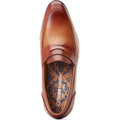 Base London Bruno Herren Mokassins Aus Gebranntem Tan-Leder