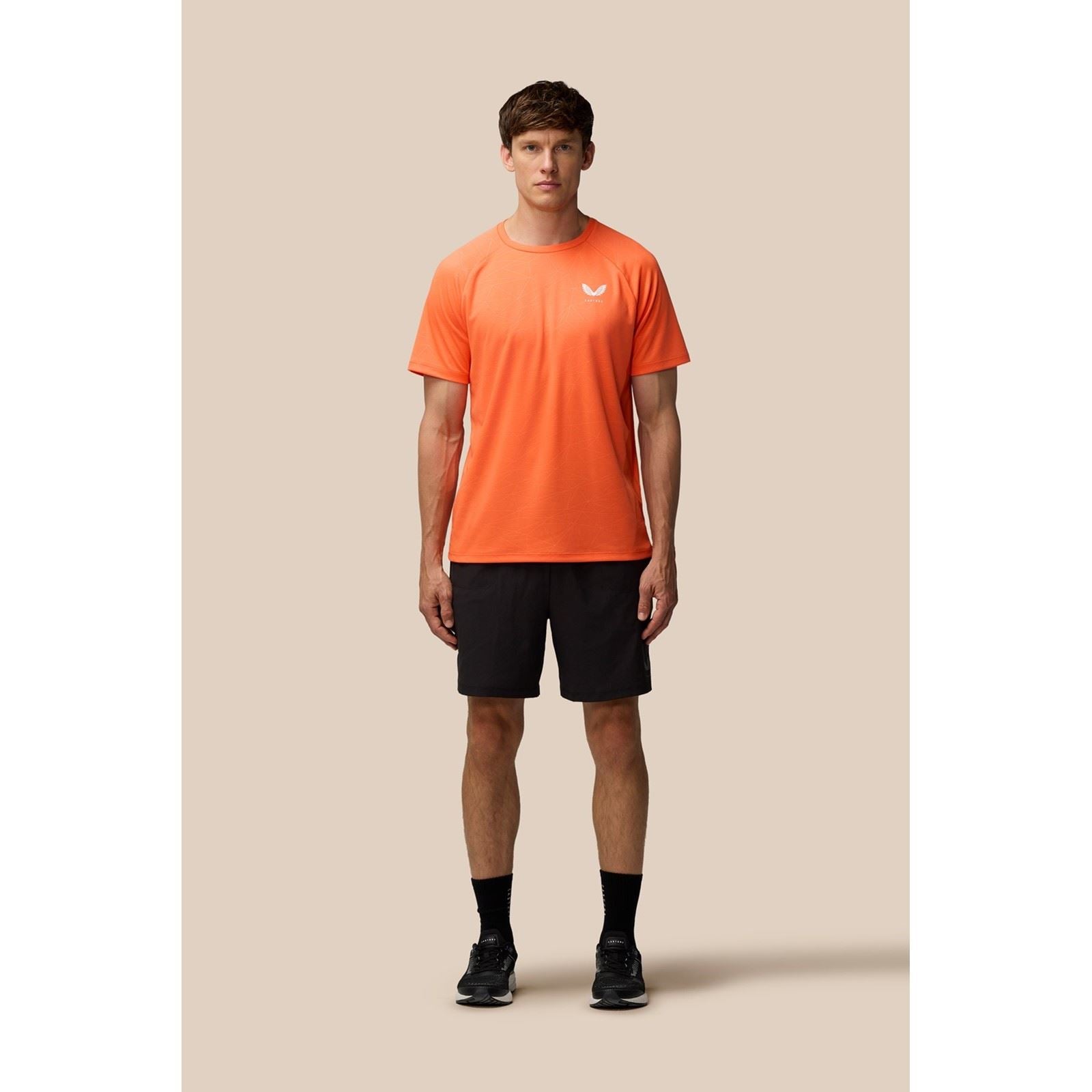 Castore Adapt Training T-Shirt Polyester Herren Orange Sportshirts