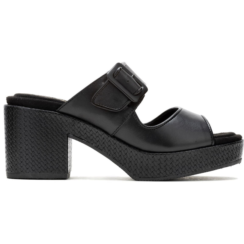 Hush Puppies Poppy Damen Sandalen Aus Schwarzem Leder