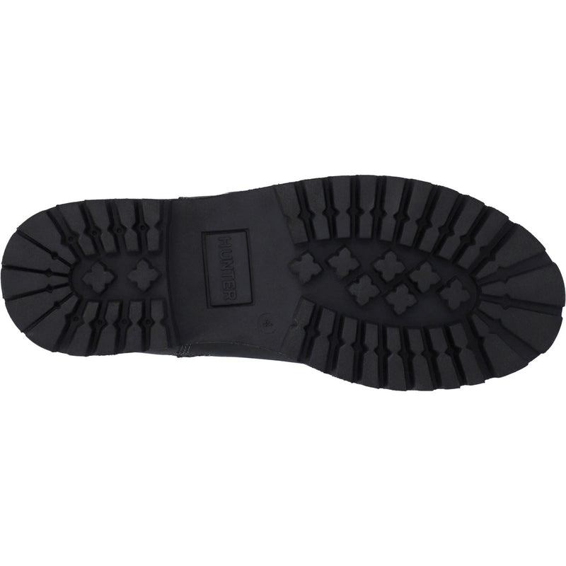 Hunter Ness Damenlederstiefel In Schwarz
